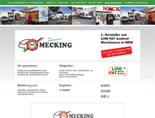 Tablet Screenshot of mecking-fleisch.de